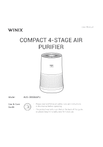 Manual Winix AUS-0850AAPU Air Purifier