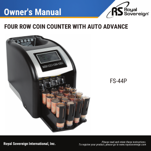 Handleiding Royal Sovereign FS-44N Munttelmachine