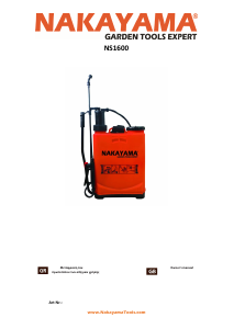 Manual Nakayama NS1600 Garden Sprayer
