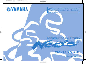 Bedienungsanleitung Yamaha Neos50 (2009) Roller