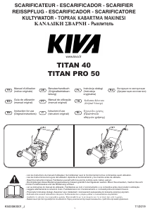 Εγχειρίδιο KIVA TITAN 40 Τσουγκράνα για το γκαζόν