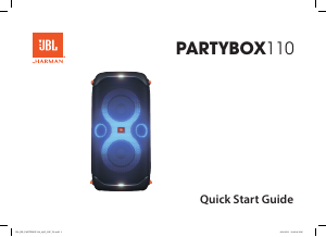 Manual JBL PartyBox 110 Speaker