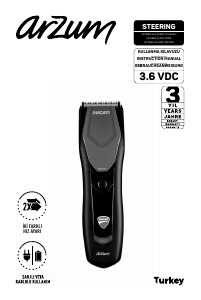 Kullanım kılavuzu Arzum AR 5505 Saç kesme makinesi