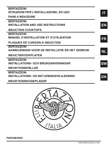 Brugsanvisning Bertazzoni P905I2M30NV Kogesektion