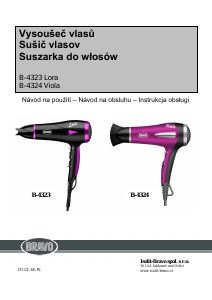 Instrukcja Bravo B-4324 Suszarka do włosów