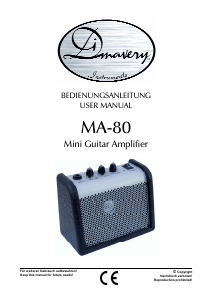 Manual DiMavery MA-80 Guitar Amplifier