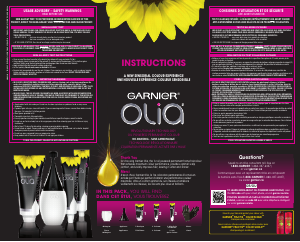 Mode d’emploi Garnier Olia 4.26 Rose Violet Coloration cheveux