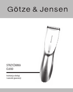 Instrukcja Götze & Jensen CL650 Strzyżarka do włosów