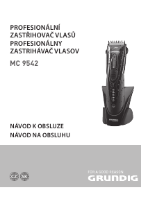 Manuál Grundig MC 9542 Zastřihávač vlasů