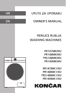 Manual Končar PR148MK1INV Washing Machine