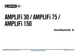 Priručnik Line 6 AMPLIFi 75 Pojačalo za gitaru