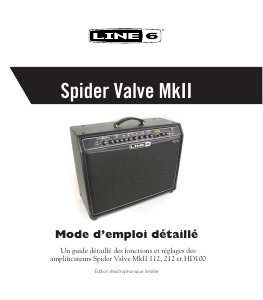 Mode d’emploi Line 6 Spider Valve MkII Amplificateur de guitare
