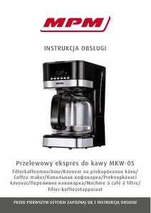 Manuál MPM MKW-05 Kávovar