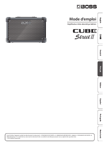 Mode d’emploi Roland CUBE Street II Amplificateur de guitare