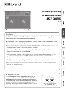 Bedienungsanleitung Roland Jazz Chorus JC-40 Gitarrenverstärker