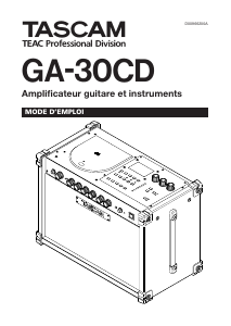 Mode d’emploi Tacsam GA-30CD Amplificateur de guitare
