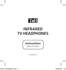 Manual T'nB CSHOMESF1 Headphone