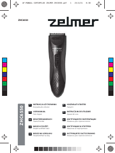 Manuál Zelmer ZHC6550 Zastřihávač vlasů