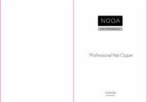 Manual NOOA NOG5508S Hair Clipper