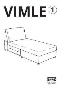 Priručnik IKEA VIMLE Stolica za ležanje