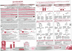 Manual Garnier Color Sensation 8.1 Blond Hair Colour