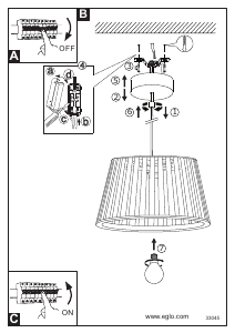 Instrukcja Eglo 33045 Lampa