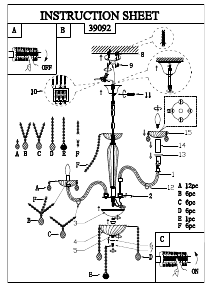 Manual Eglo 39092 Lampă