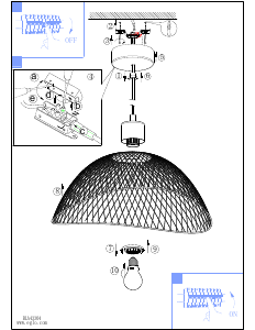 Manual Eglo 43305 Lampă