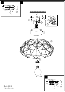 Manual Eglo 43363 Lampă