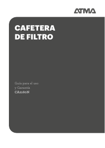 Manual de uso Atma CA2180N Máquina de café