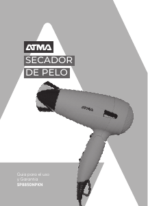 Manual de uso Atma SP8850NPKN Secador de pelo