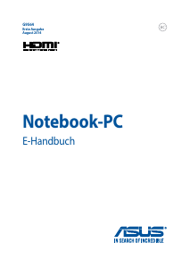 Bedienungsanleitung Asus G8564 Notebook