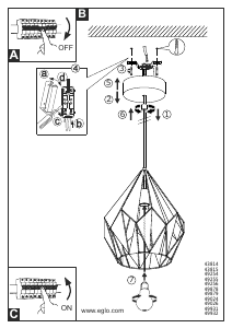 Instrukcja Eglo 43815 Lampa