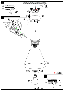 Manual Eglo 43838 Lampă