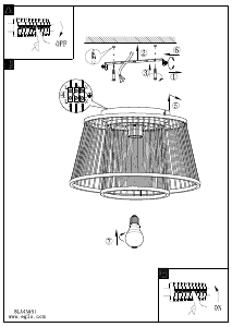 Instrukcja Eglo 43851 Lampa