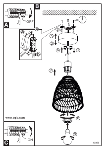Manual Eglo 43866 Lampă