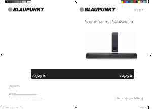 Bedienungsanleitung Blaupunkt LS 2225 Heimkinosystem