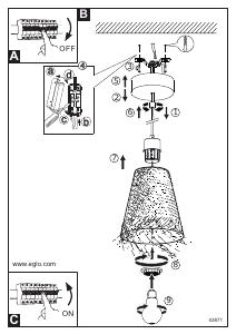 Manual Eglo 43871 Lampă