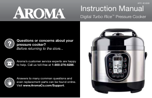 Manual Aroma APC-804SB Pressure Cooker