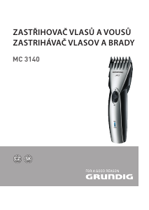 Manuál Grundig MC 3140 Zastřihávač vlasů