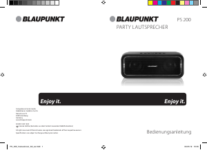 Bedienungsanleitung Blaupunkt PS 200 Lautsprecher