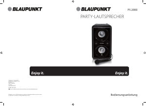 Bedienungsanleitung Blaupunkt PS 2000 Lautsprecher