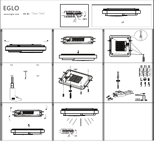 Manual Eglo 75667 Candeeiro