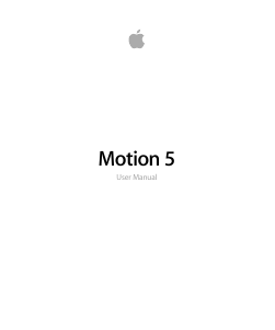 Handleiding Apple Motion 5