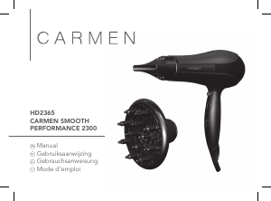 Bedienungsanleitung Carmen HD 2365 Smooth Performance 2300 Haartrockner