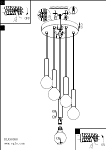 Instrukcja Eglo 98058 Lampa