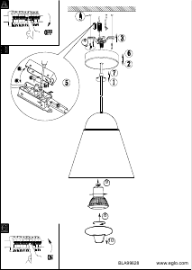 Manuale Eglo 99628 Lampada