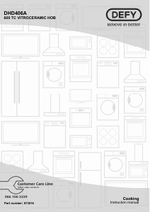 Manual Defy DHD406A Hob