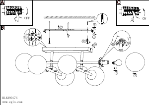 Manual Eglo 390176 Lampă