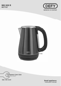 Manual Defy WK828R Kettle